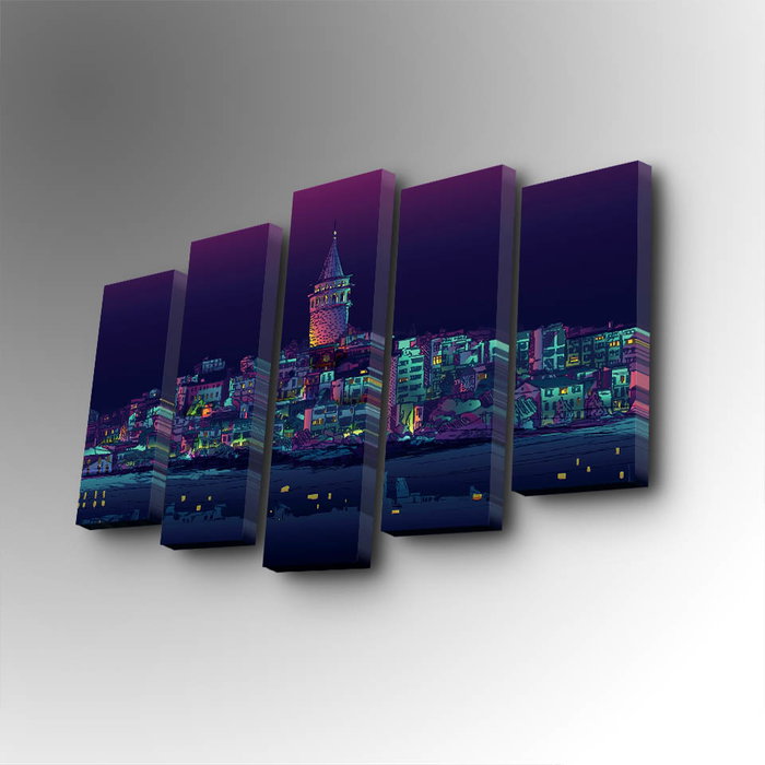 Wallity Cuadro Decorativo en Lienzo 5 Piezas 5PUC-101 Wallity Cuadro Decorativo en Lienzo 5 Piezas 5PUC-101